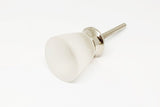 Glass elegant frosted clear shabby chic 3cm round long door knob