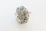 Ceramic black white  cream floral beautiful 4cm pumpkin door knobs D15b