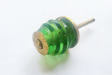 Glass green chunky spiral 4cm round door knob BN J3