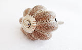 Ceramic earth natural brown pumpkin 4.5cm door knob