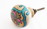 Wooden unique retro vintage style hand made 4cm round door knob