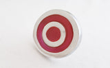 Aluminium shabby chik pink 4.5cm round door knob E2