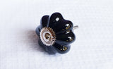 4cm elegant ceramic black pumpkin door knobs AF3