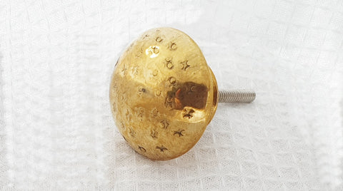metal aluminium gold vintage unique style 3cm round door knob