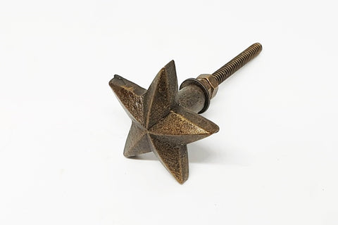 metal coral star vintage  style bronze 4cm round door knob pulls handles