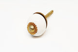 small 28mm ceramic white round door knobs pulls handles