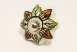 Ceramic green brown unique pumpkin 4.5cm door knob pulls handles C3