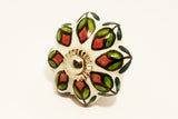 Ceramic purple green white black unique pumpkin 4.5cm door knob pulls handles