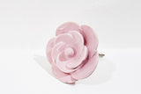 Ceramic beautiful shabby chic pink rose 4.5cm door knob