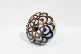 Ceramic grey metal decor vintage style 4.5cm round door knob C12
