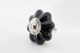 Ceramic black 4cm pumpkin door knobs AF3