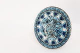 Ceramic blue delicate print Moroccan style 4cm round door knobs