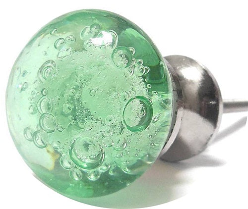 Shabby Chic Bubble Glass Green