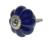 4cm Ceramic Royal Blue Pumpkin