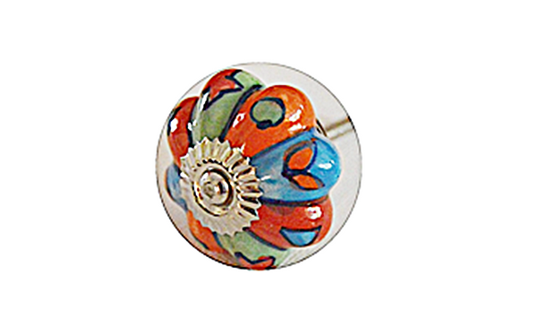 Ceramic 4cm colorful punky pumpkin door knobs C3g